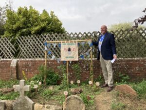 Dave Bolwell in the Bee Garden