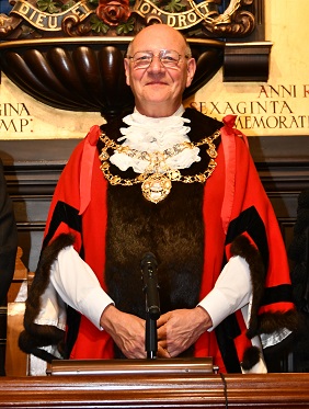 Mayor David Bolwell In Ceremonial Clothes