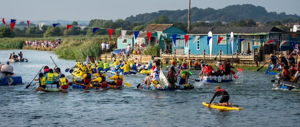 The race in full swing.